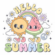 Hello Summer - Pink Summer – Strijktransfer