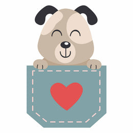 Hond - Pocket Fun – Strijktransfer