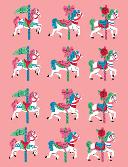 Horse Pink - Carousel Clash – All-over transfervel