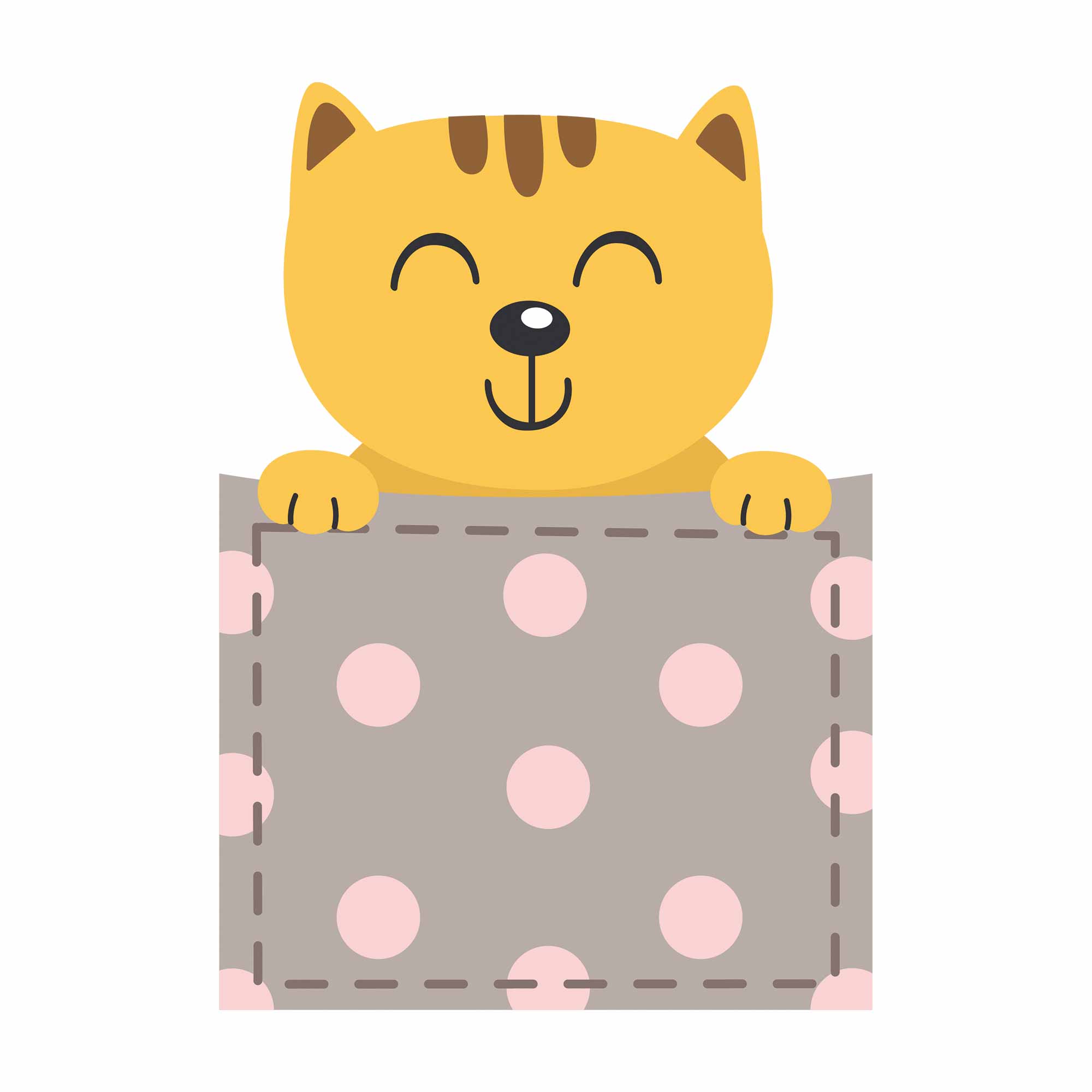 Kat - Pocket Fun – Strijktransfer