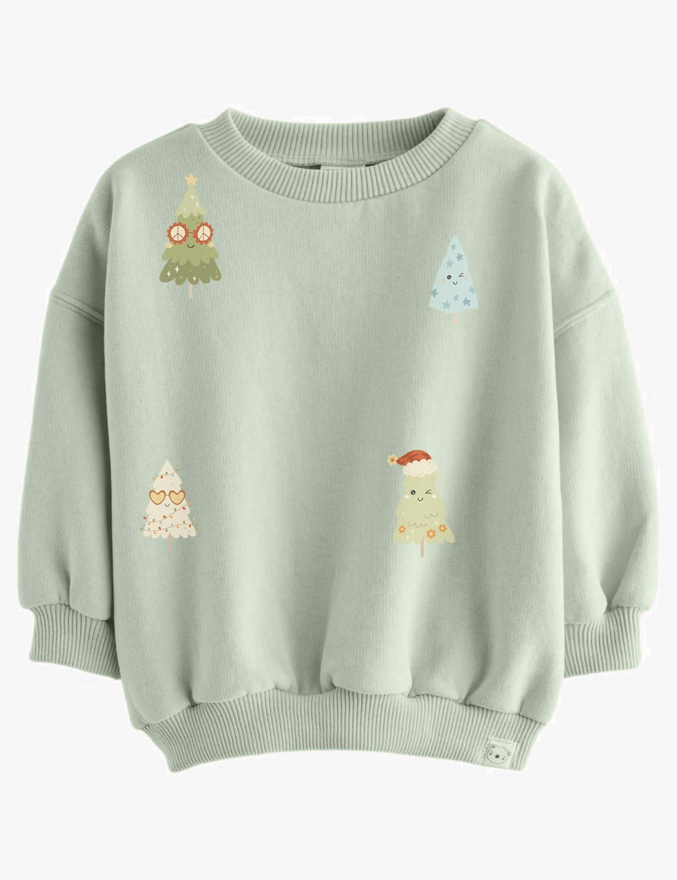 Kerstbomen Boys Groen – All-over transfervel