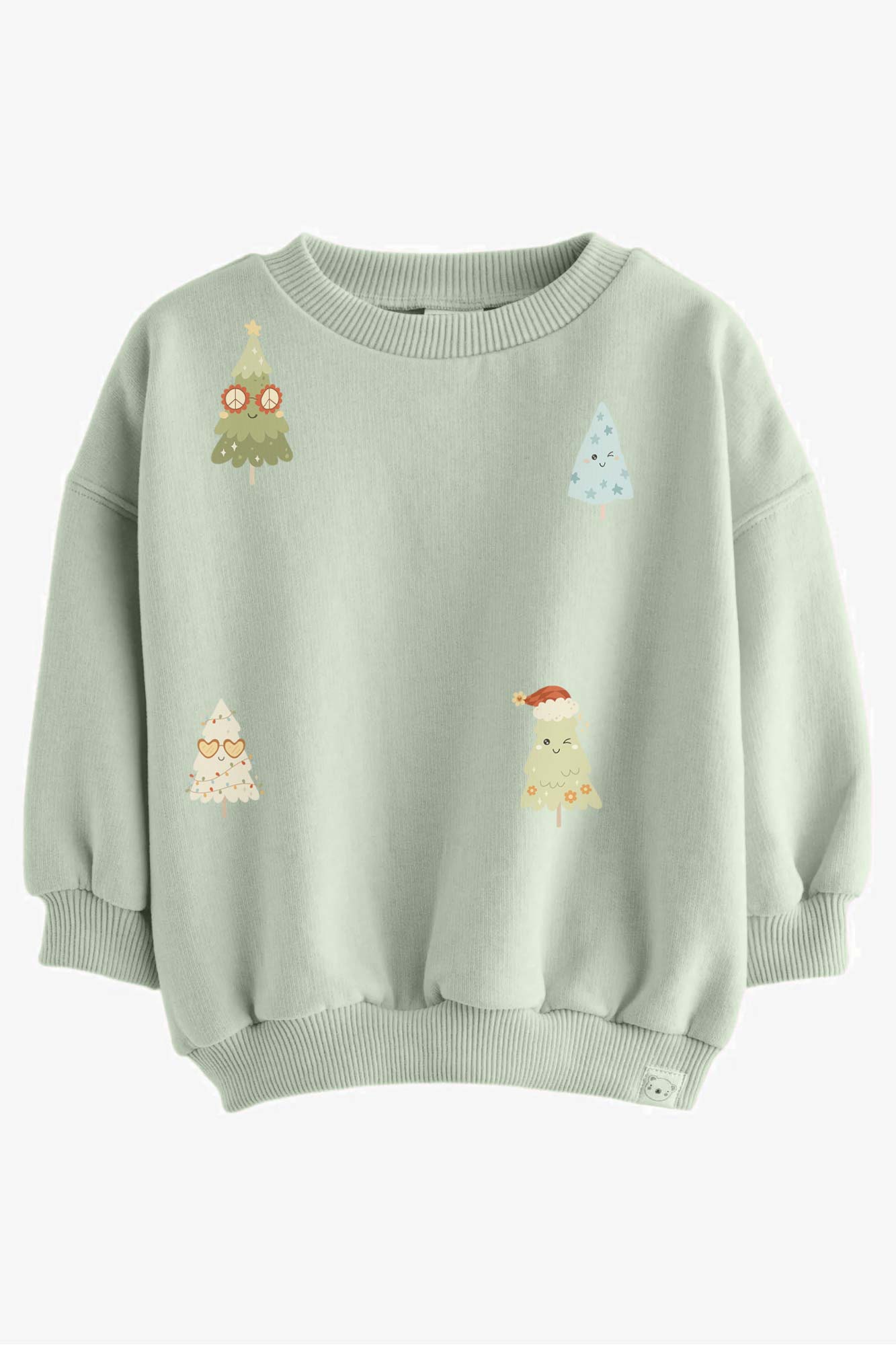 Kerstbomen Boys Groen – All-over transfervel