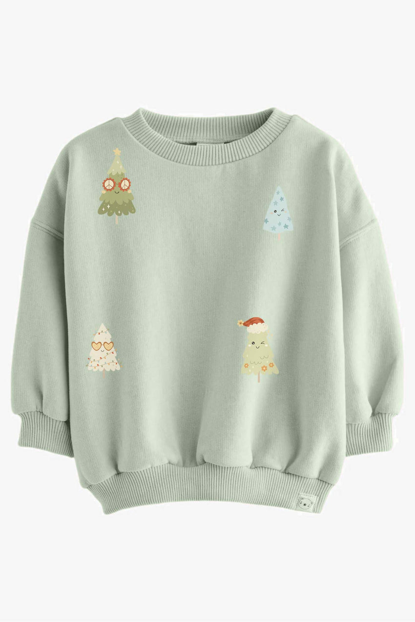 Kerstbomen Boys Groen – All-over transfervel