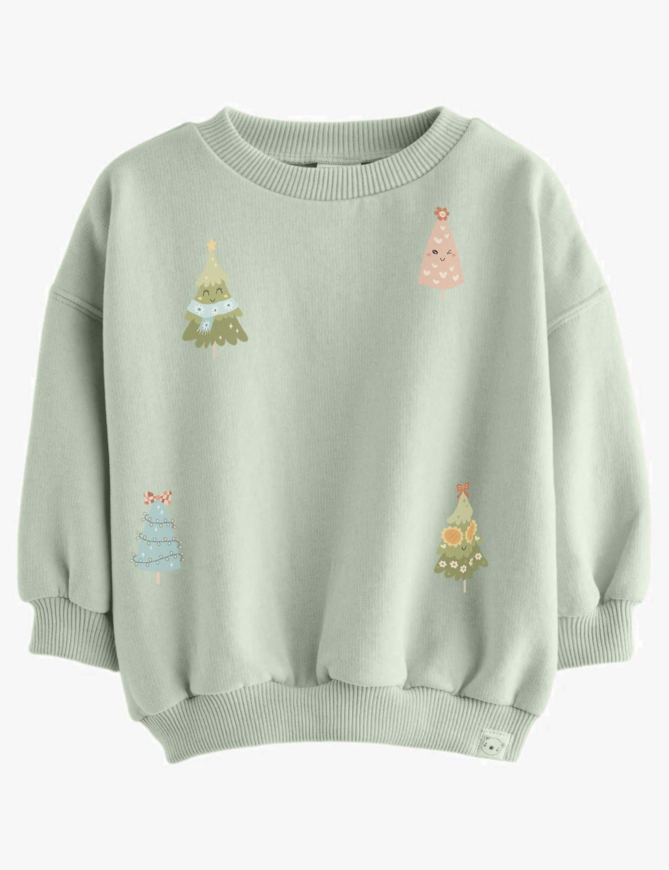 Kerstbomen Girls Groen – All-over transfervel
