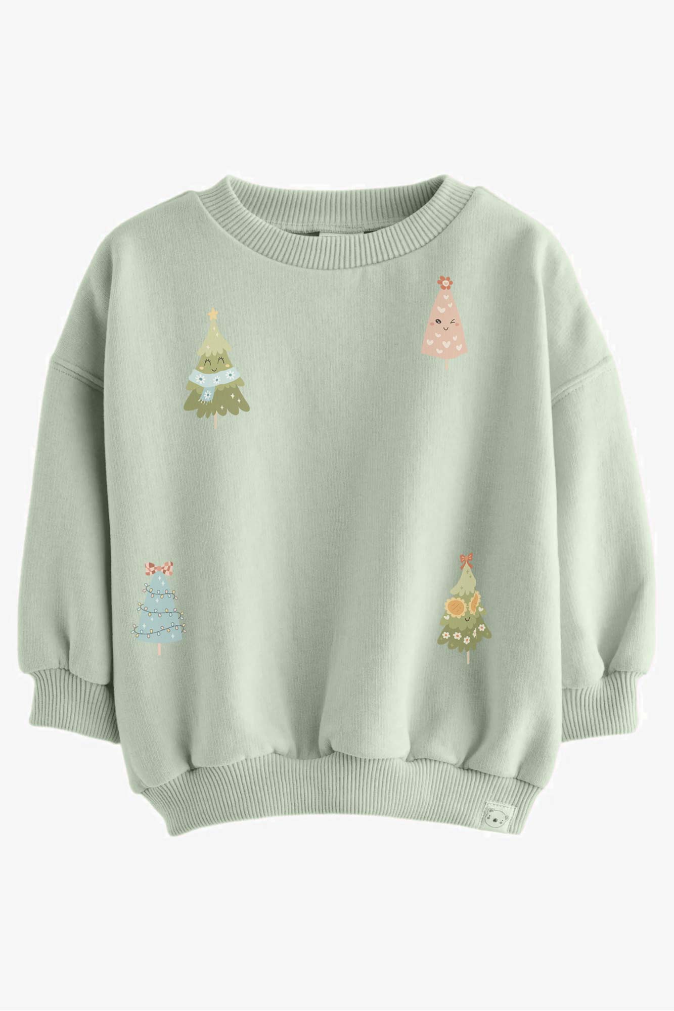 Kerstbomen Girls Groen – All-over transfervel