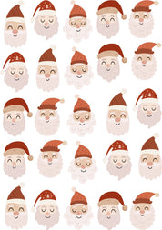 Kerstmannen – All-over transfervel