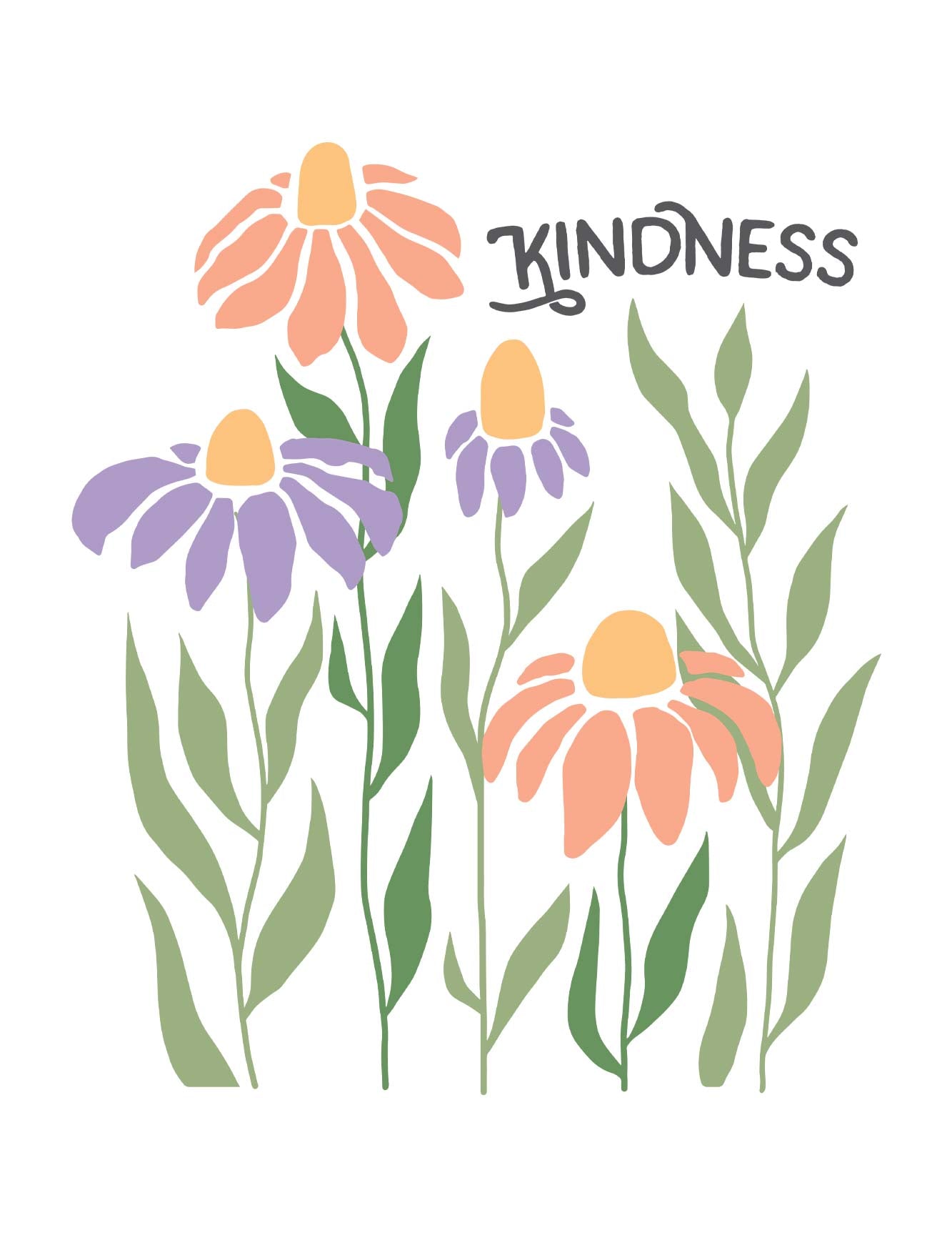 Kindness - Flower – Strijktransfer