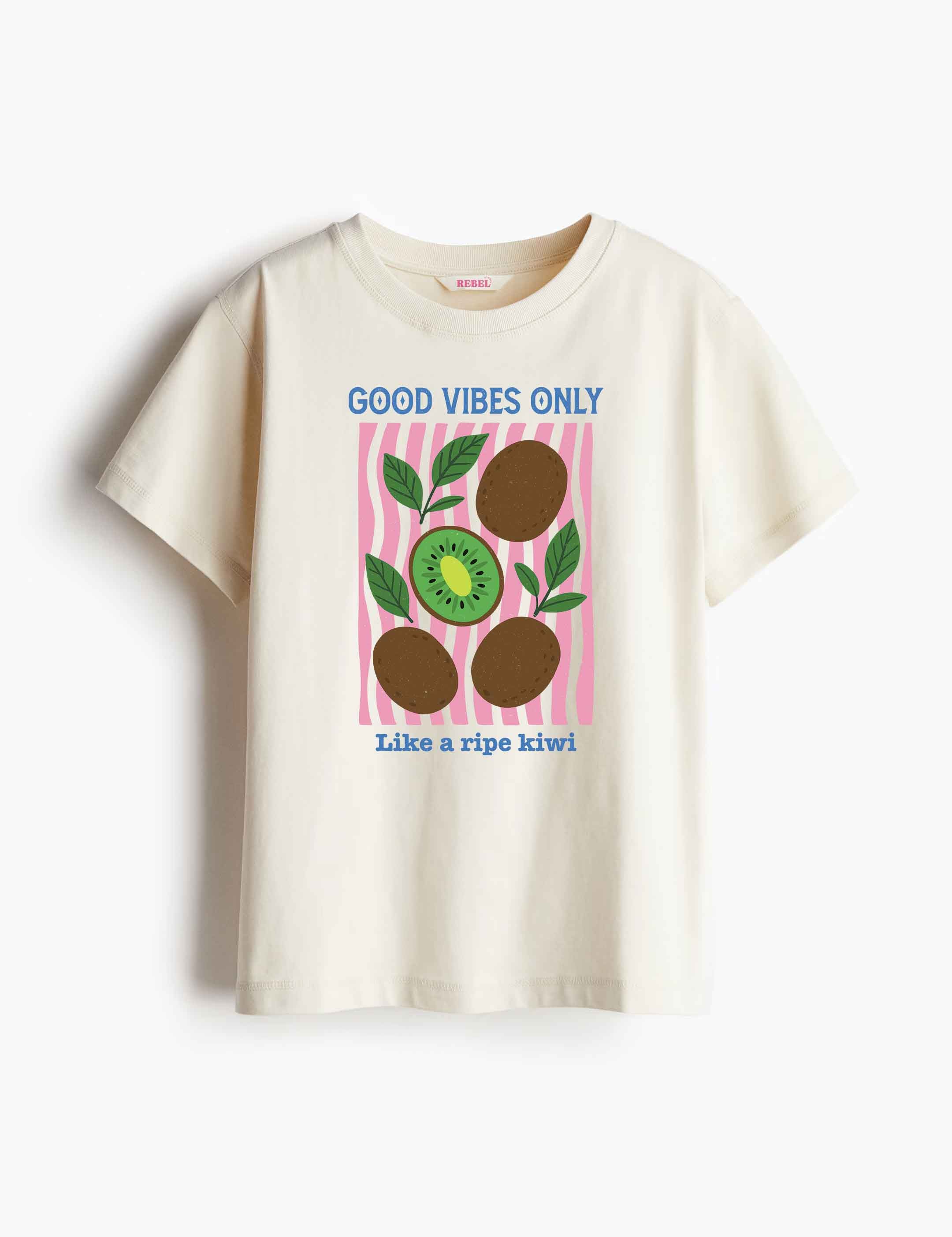 Kiwi – Fruit Parade – Strijktransfer – op een T-shirt