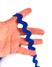 Cobalt blue zigzag trim 13 mm