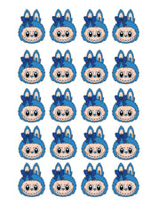 Labubu Bold Blue – All-over transfervel