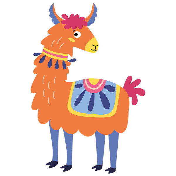 Lama 6 - Funny Lama – Strijktransfer