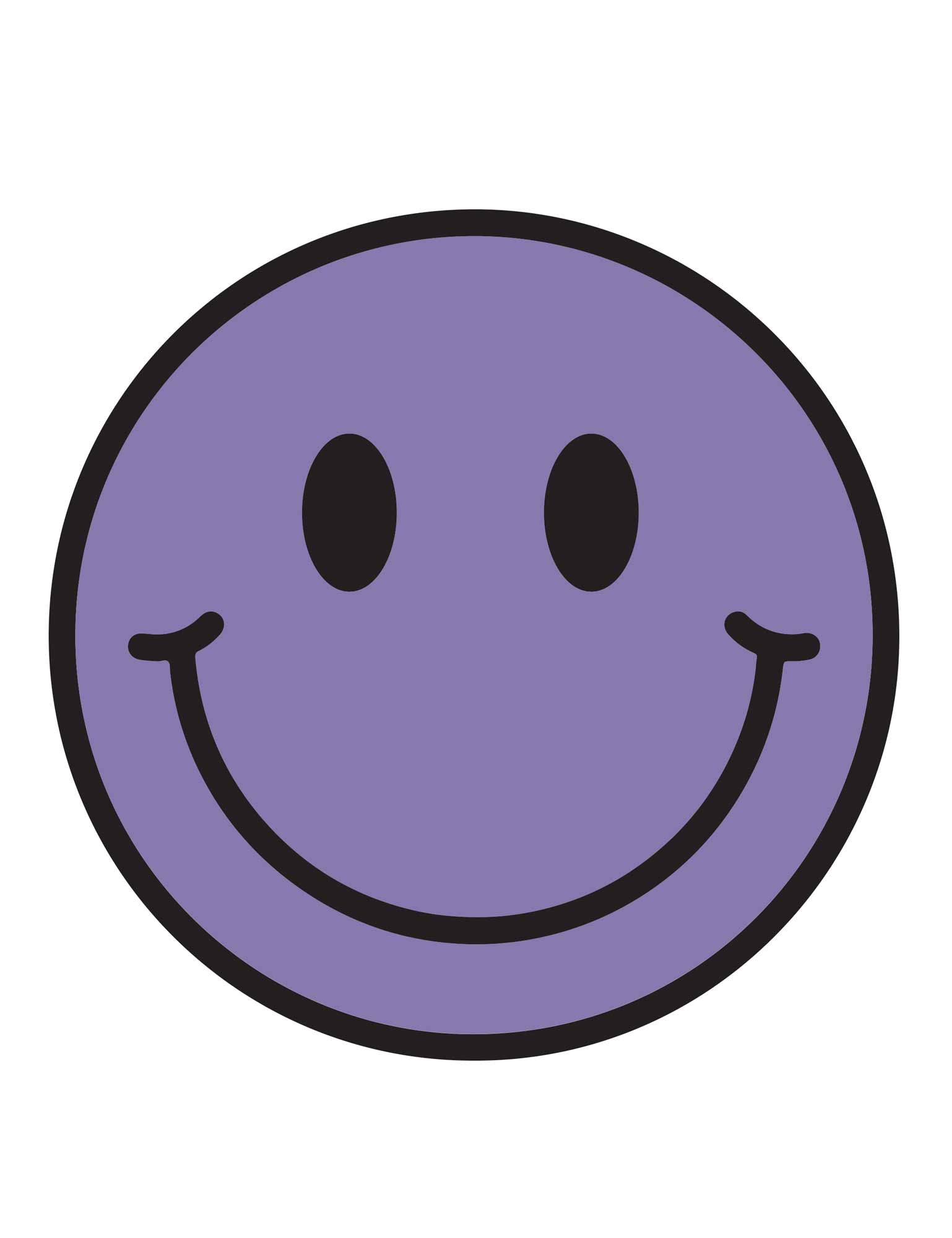 Lavender Purple Smiley – Strijktransfers
