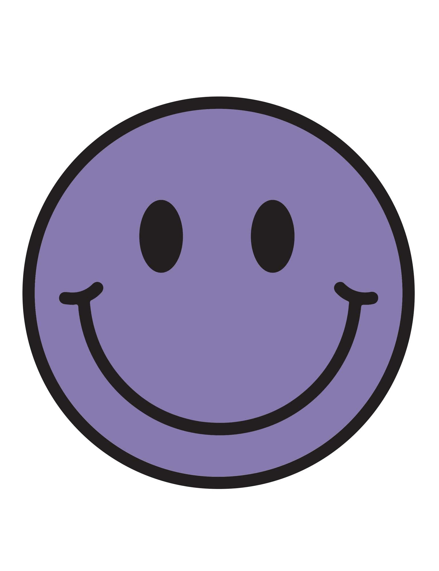 Lavender Purple Smiley – Strijktransfers