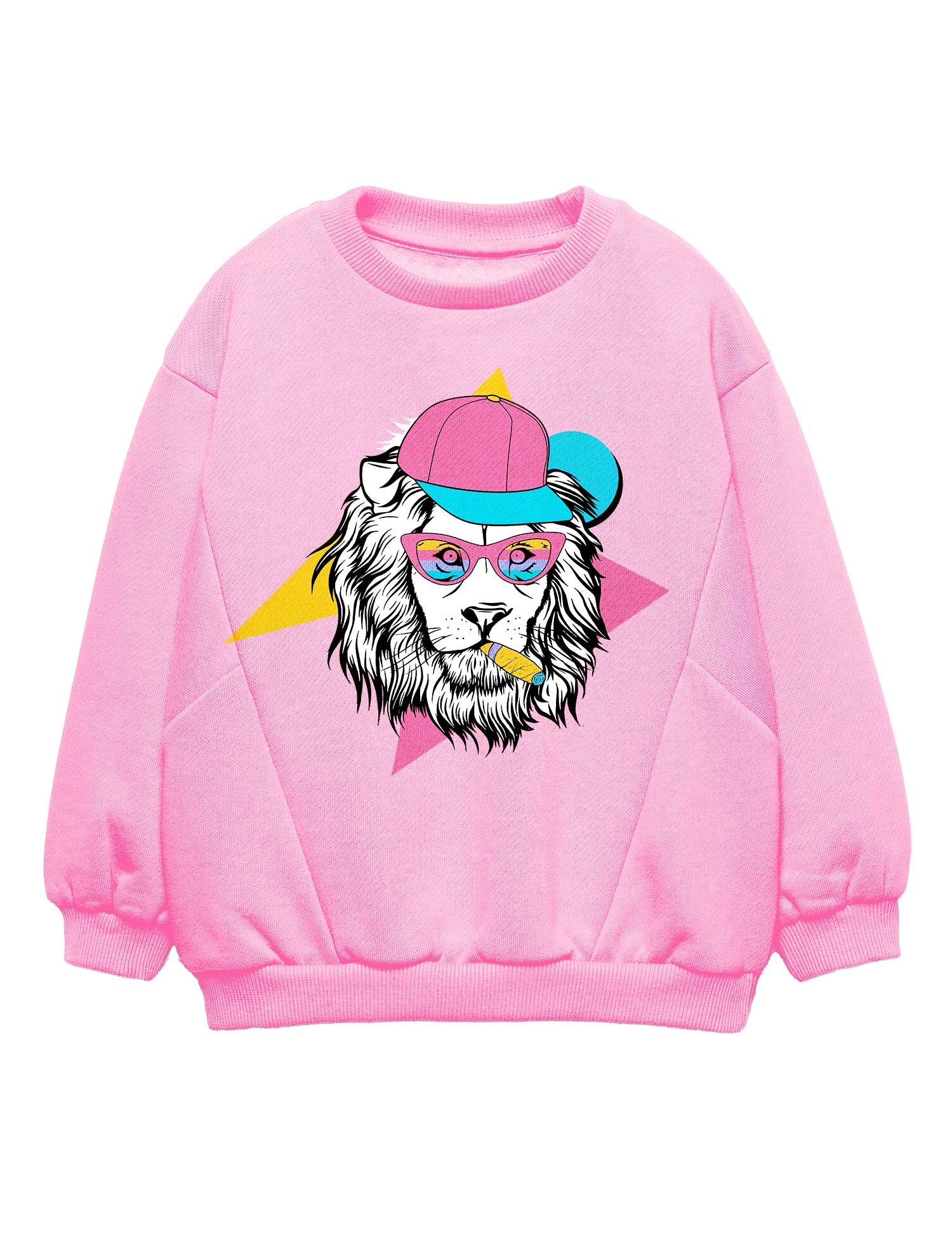 Leeuw - 90's Animals – Strijktransfers – op een trui