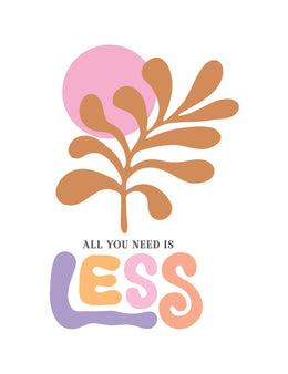 Less - Flower – Strijktransfer