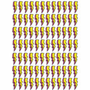 Lightning Bolt Geel – All-over transfervel