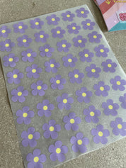 Kleine bloemen Lila – All-over transfervel