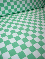 Lime Check | French Terry | 170 cm wide