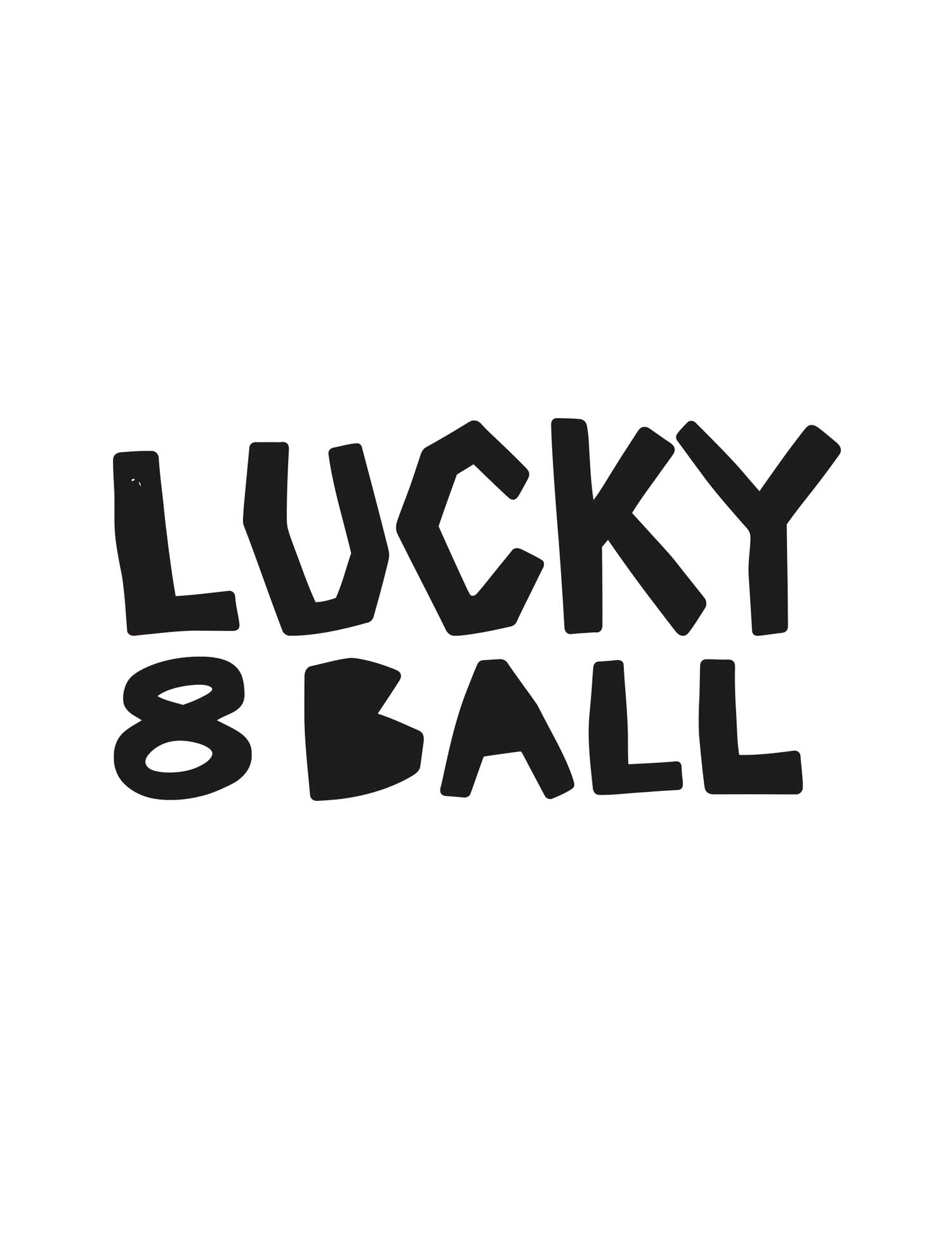 Lucky 8 Logo DTF-strijktransfer uit Lucky 8