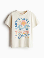 Make Some Waves - Salt & Sun Club – Strijktransfer – op een T-shirt