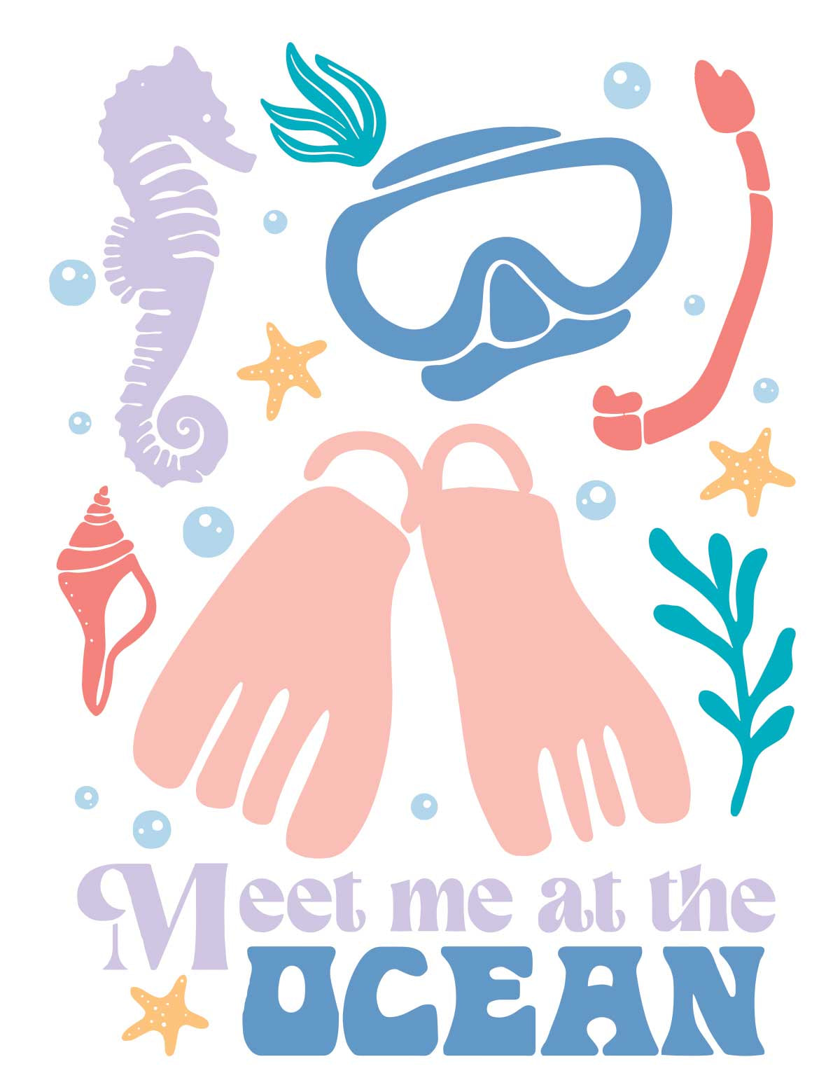 Meet Me At The Ocean - Salt & Sun Club – Strijktransfer