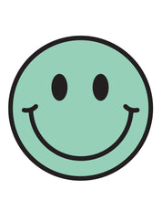Mint Vibe Smiley – Strijktransfers