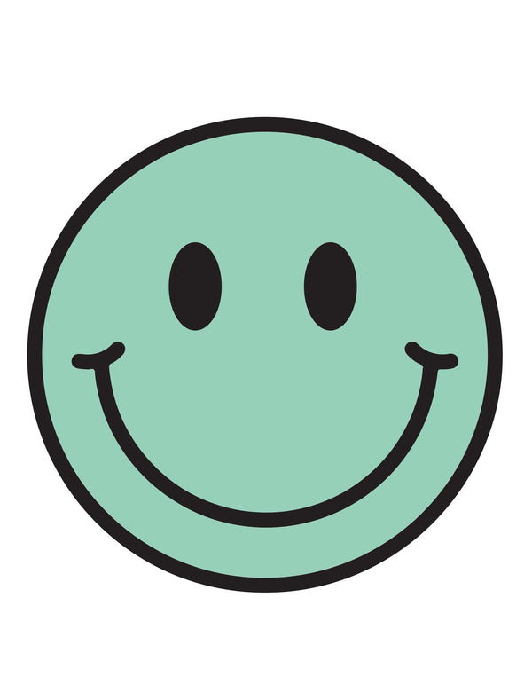 Mint Vibe Smiley – Strijktransfers