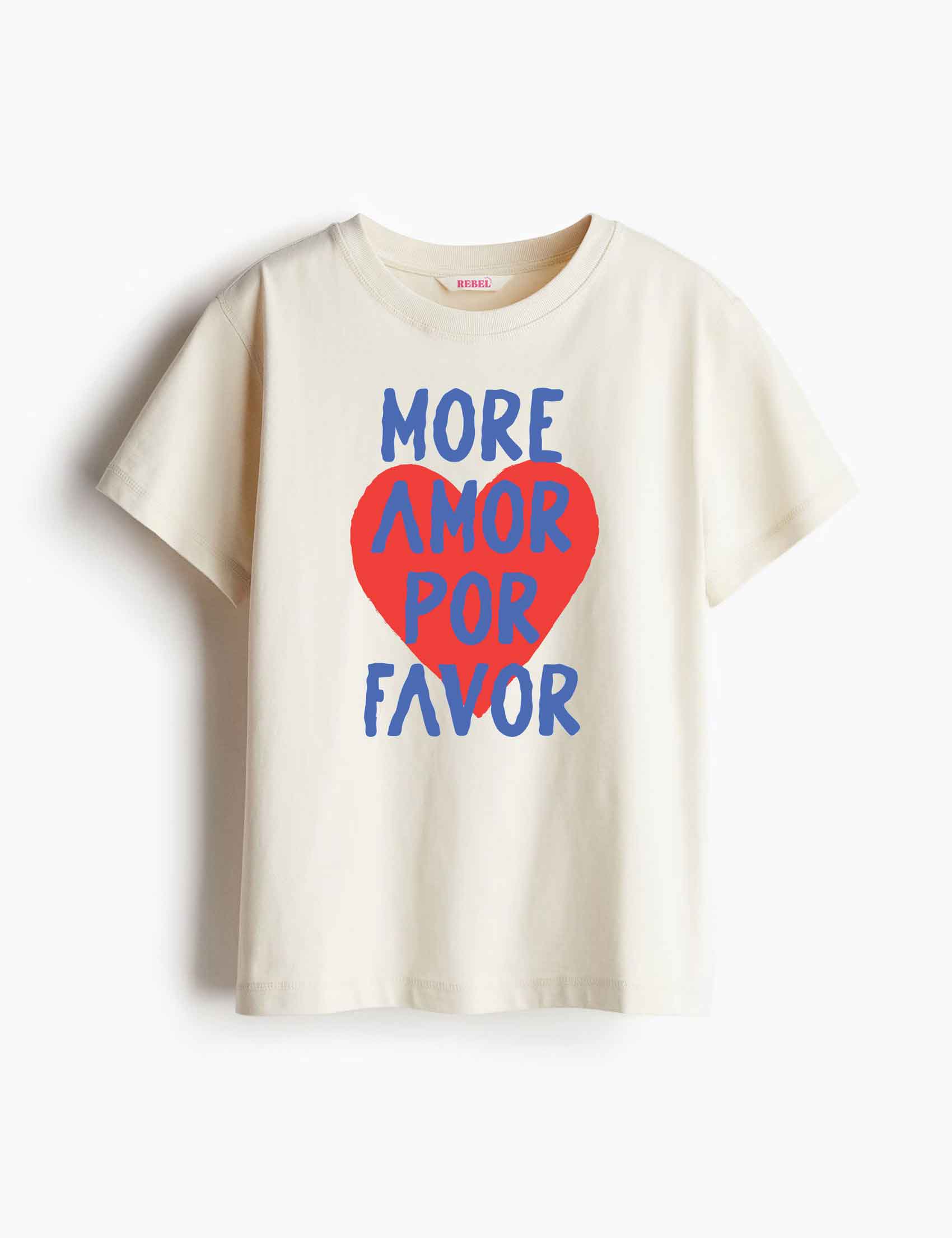 More Amore Por Favor - Hand Drawn – Strijktransfers – op een T-shirt