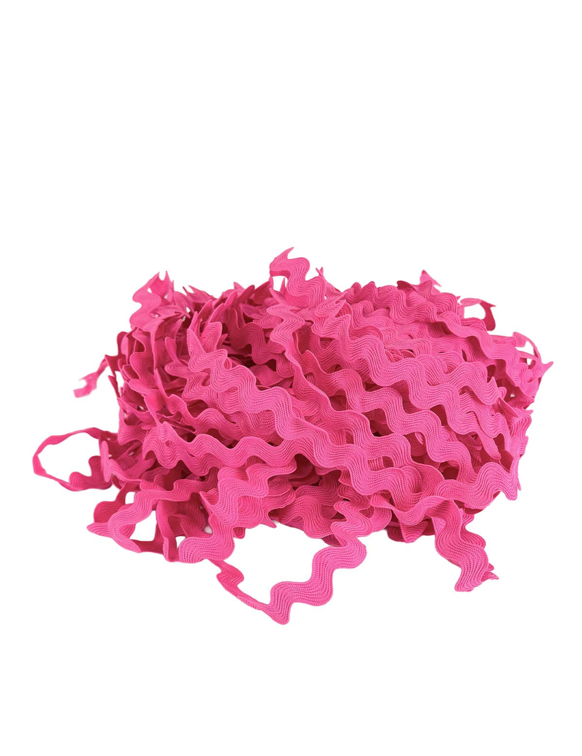 Neonroze zigzagband van 13 mm breed op een witte achtergrond