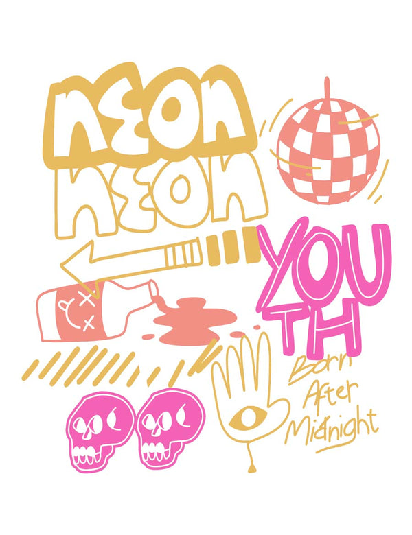 Neon Youth L - Urban Noise | Iron-on transfer