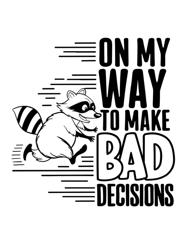 Bad Decisions Club DTF-strijktransfer uit Odd Friends