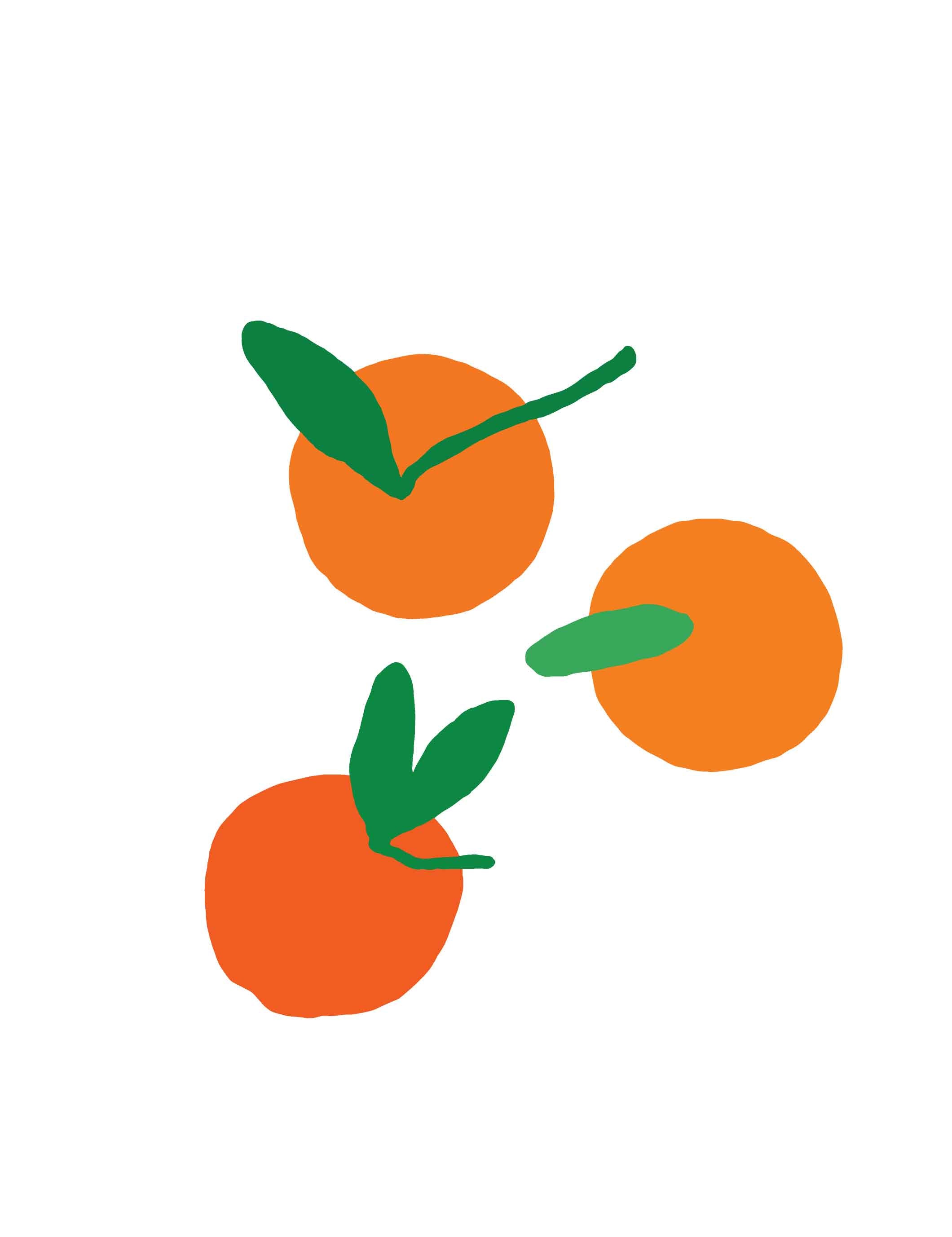 Oranges – All-over transfervel
