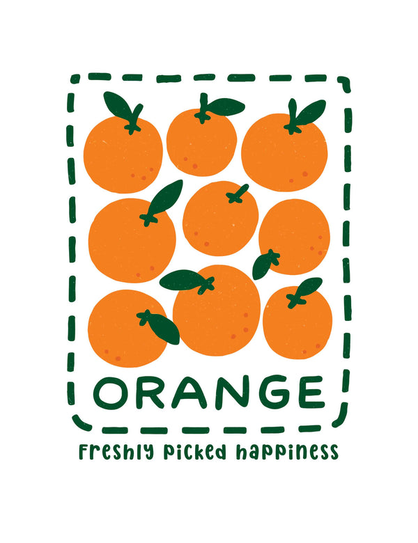 Orange – Fruit Parade – Strijktransfer
