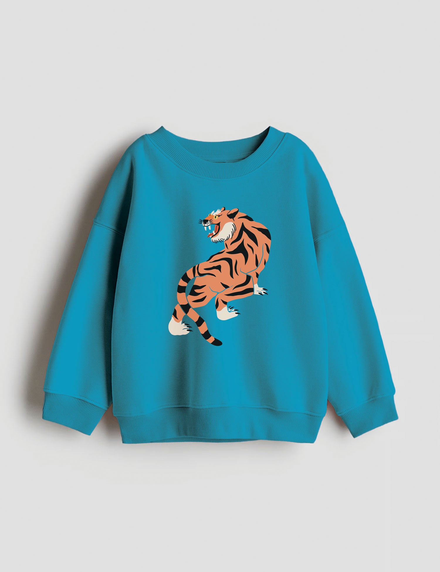 Orange Tiger Rise - Carousel Clash – Strijktransfer – op een trui