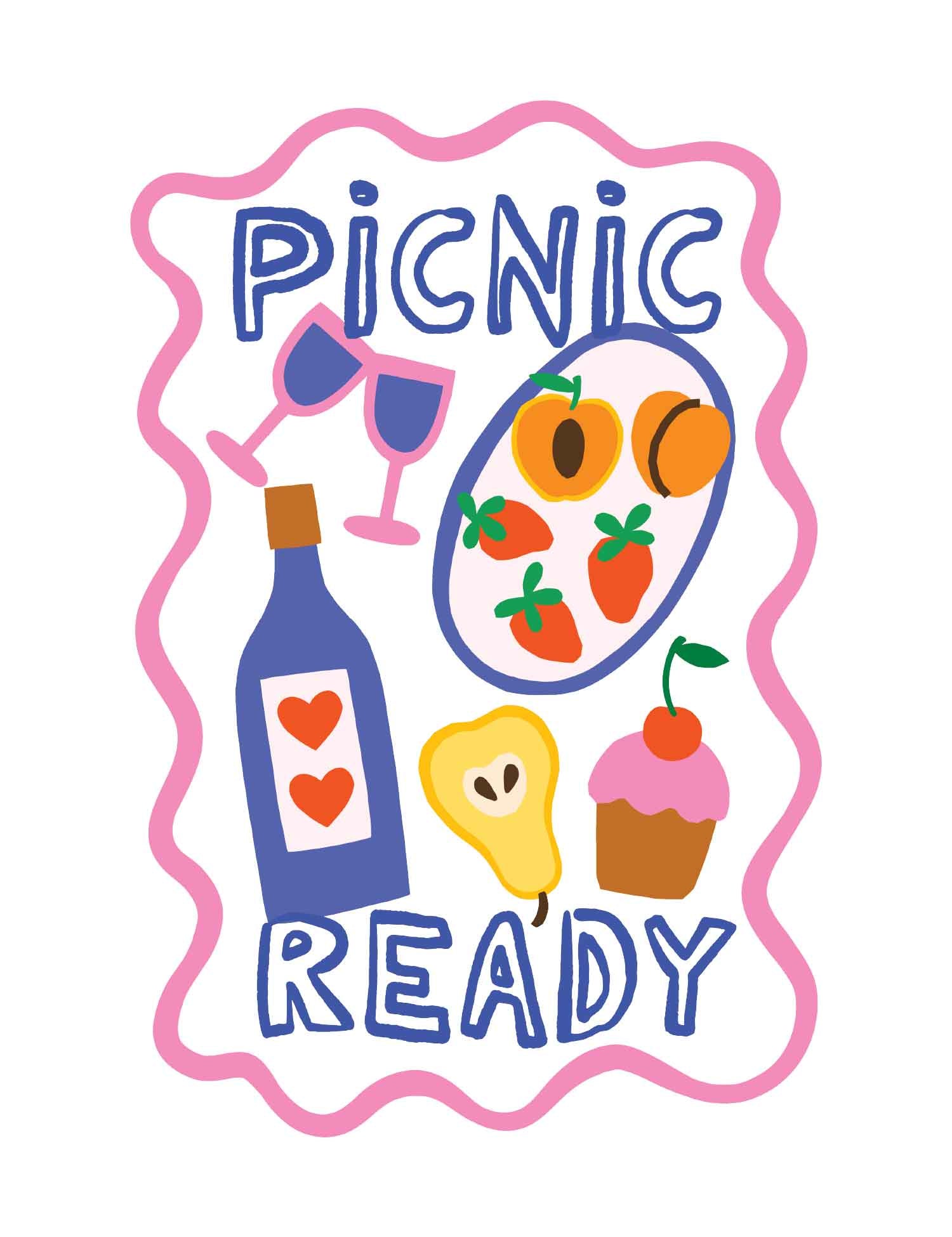 Picnic Ready - Juicy Summer Club – Strijktransfer – overzicht