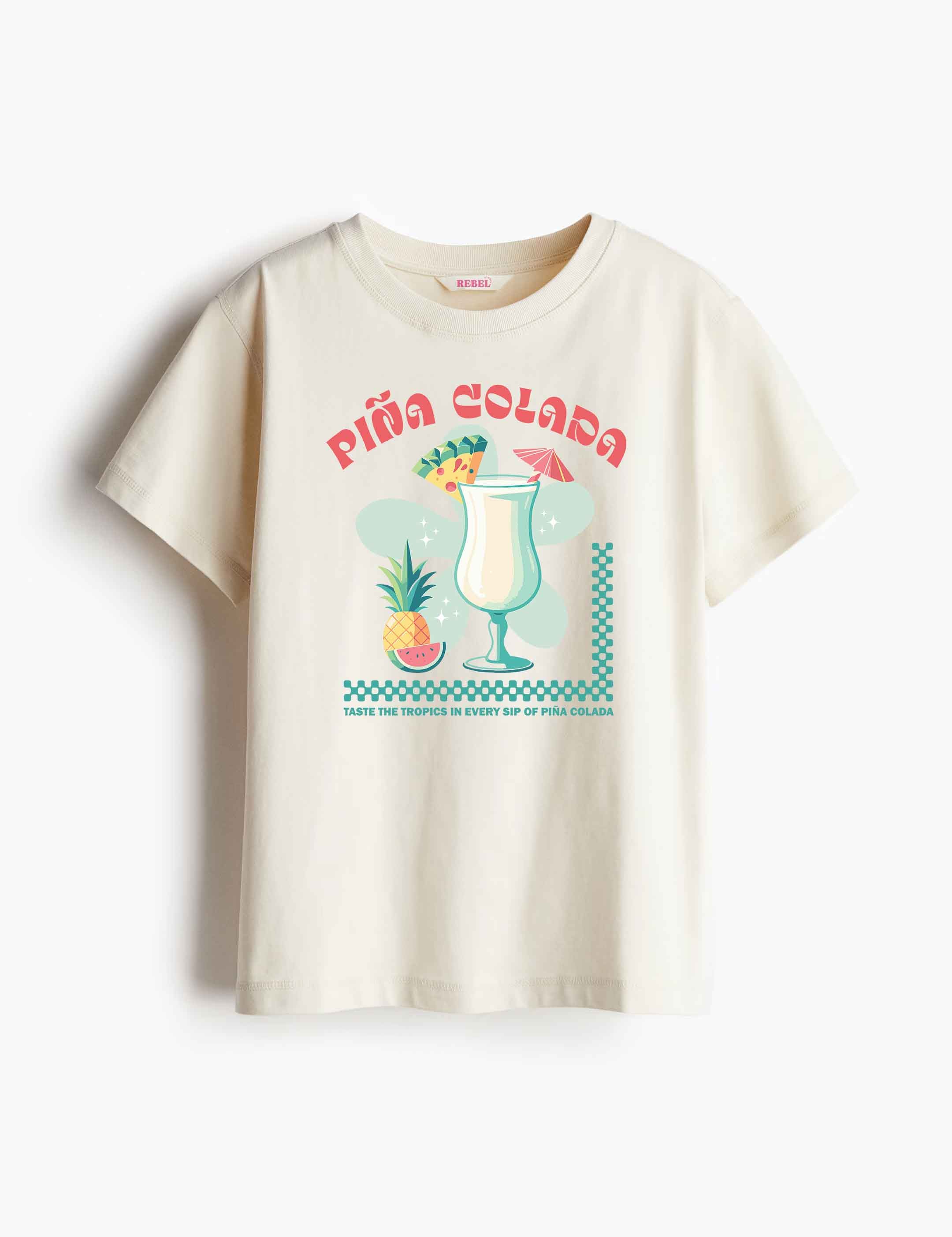Piña Colada – Cocktail Club – Strijktransfer – op een T-shirt