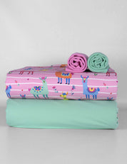 Happy Llamas Pink Pearl | Jersey | 170 cm wide