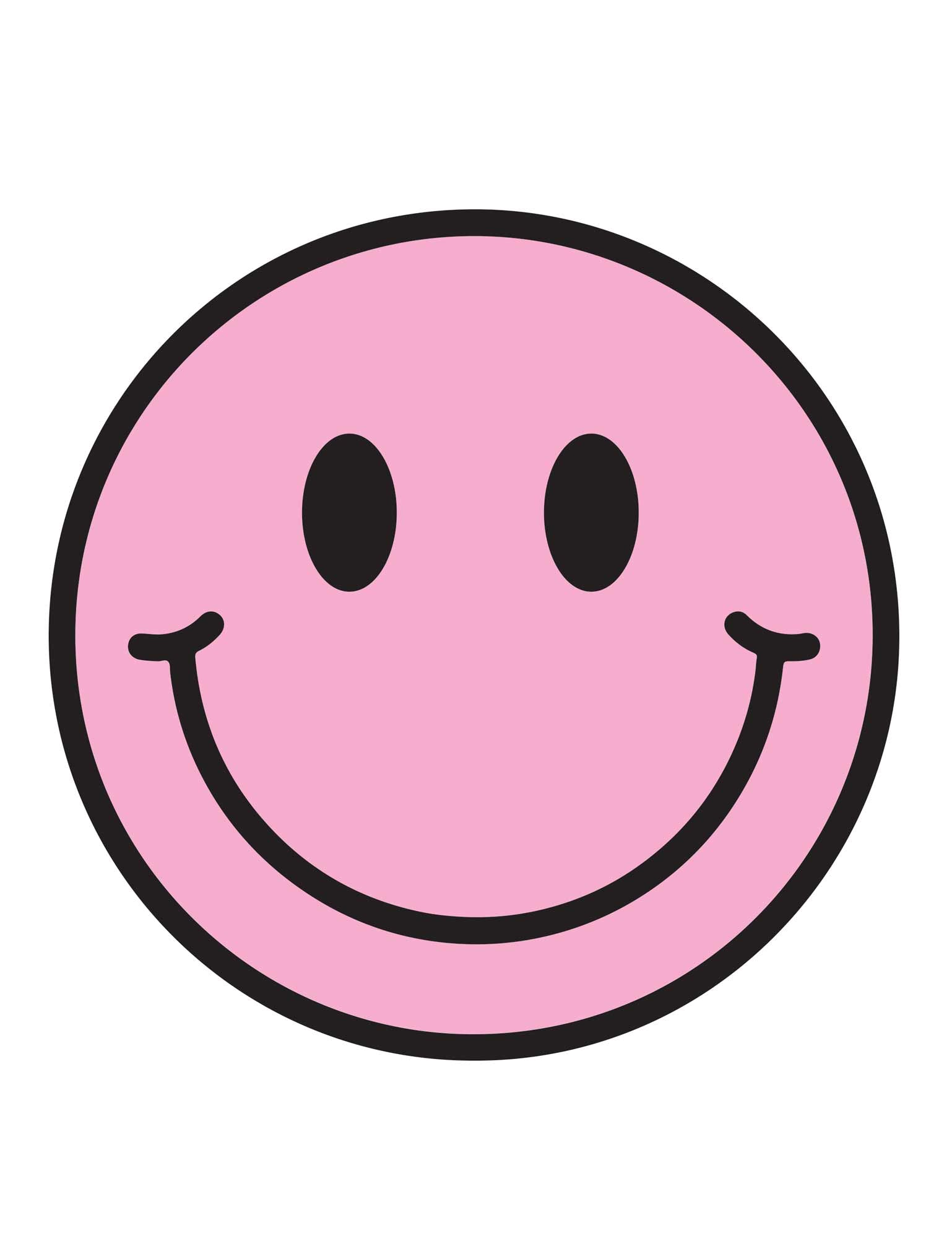 Pink Pearl Smiley – Strijktransfers