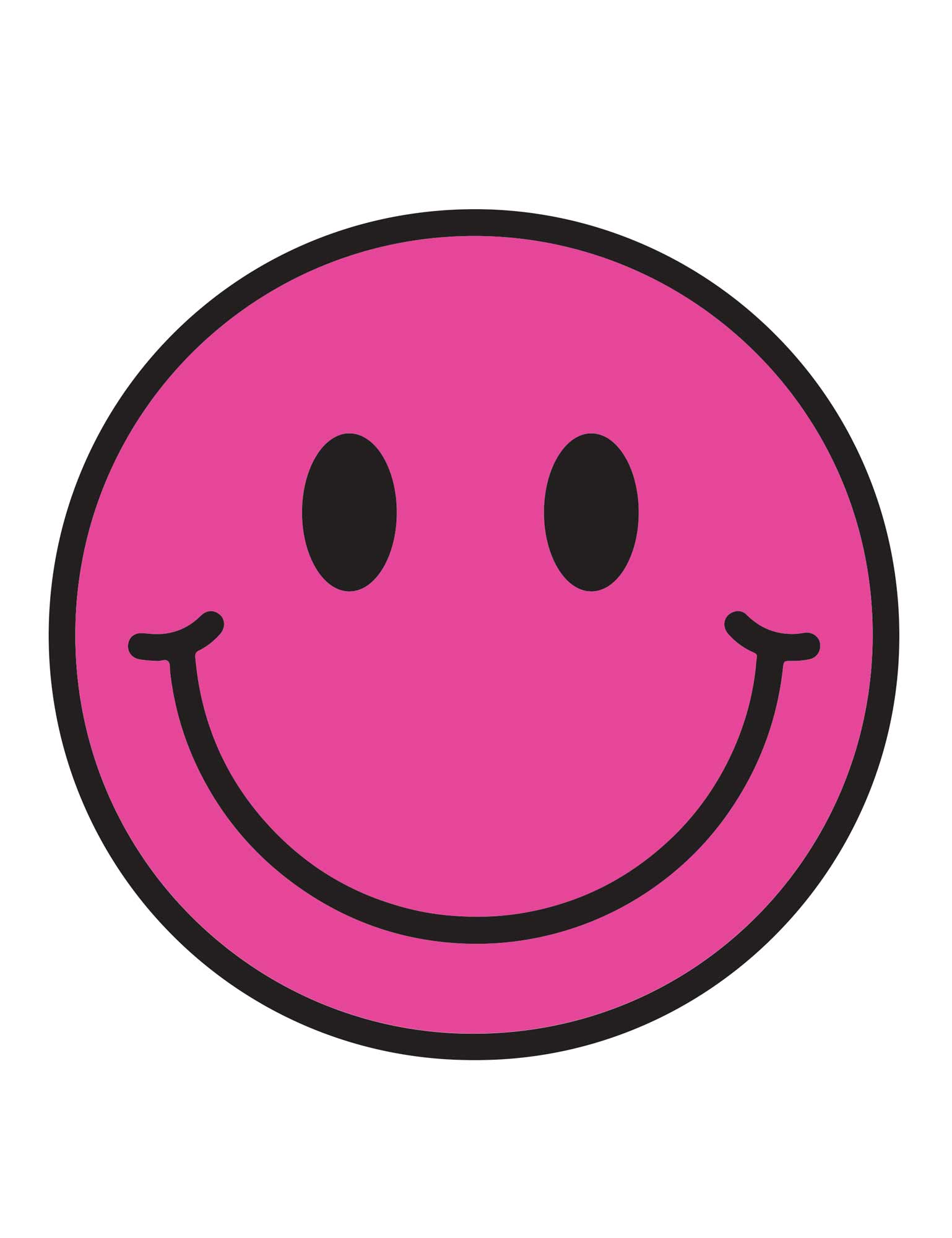 Pink Punch Smiley – Strijktransfers