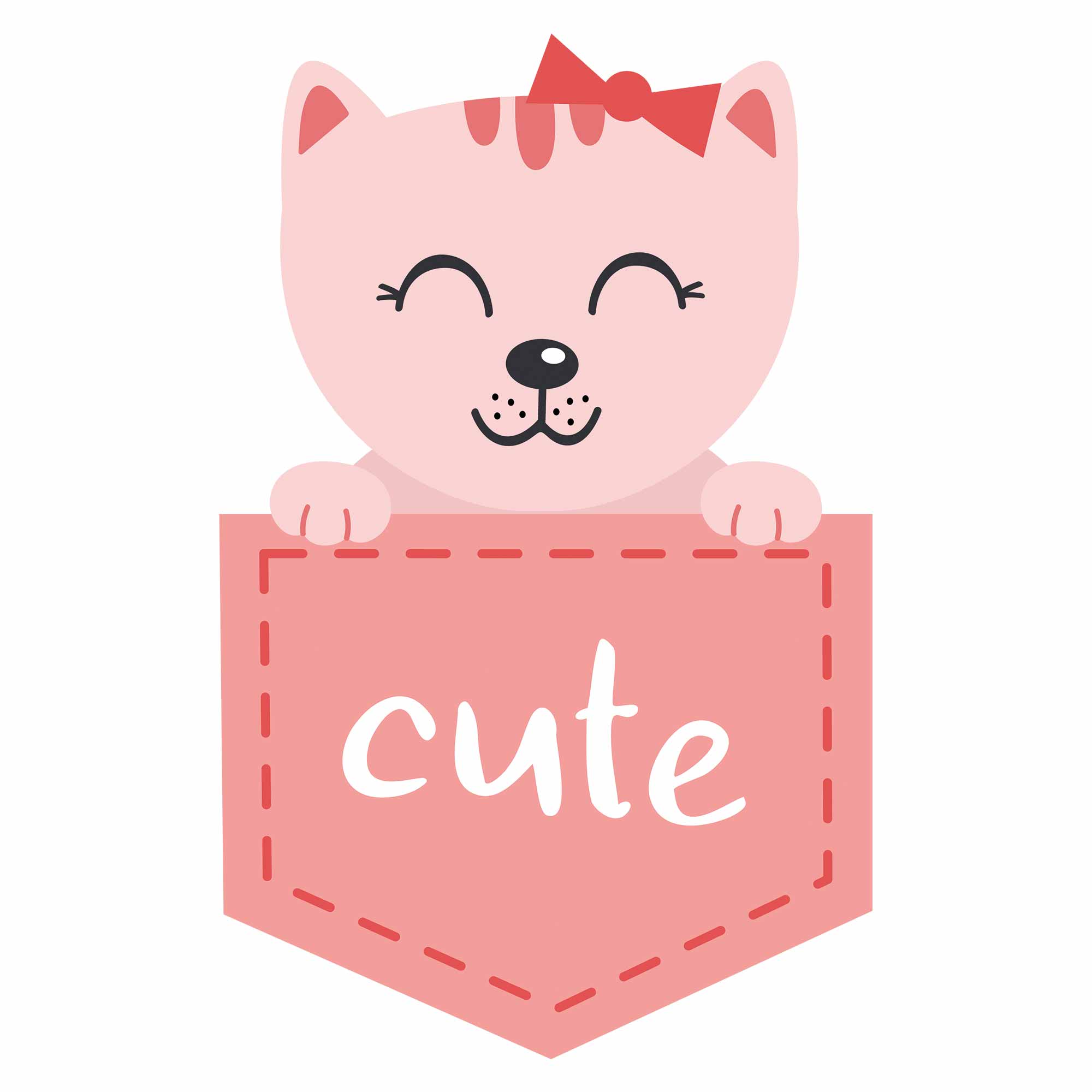 Poes - Pocket Fun – Strijktransfer