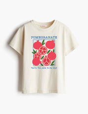 Pomegranate – Fruit Parade – Strijktransfer – op een T-shirt