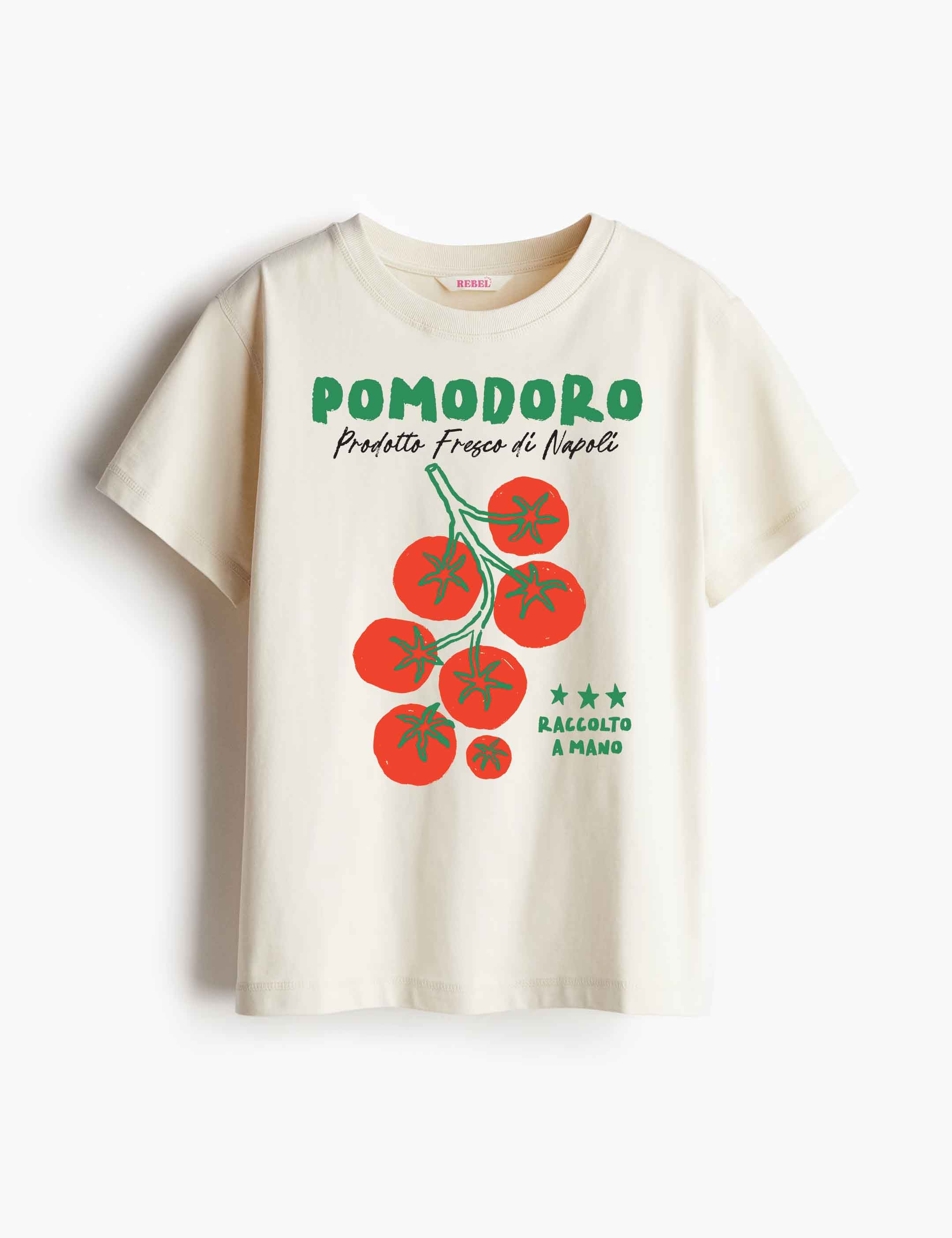 Pomodoro - Hand Drawn – Strijktransfer – op een T-shirt