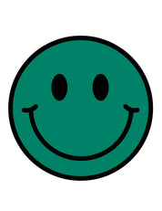 Power Green Smiley – Strijktransfers