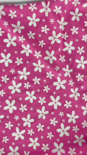 Daisy Pop Bubble Pink | Rib jersey | 125 cm wide