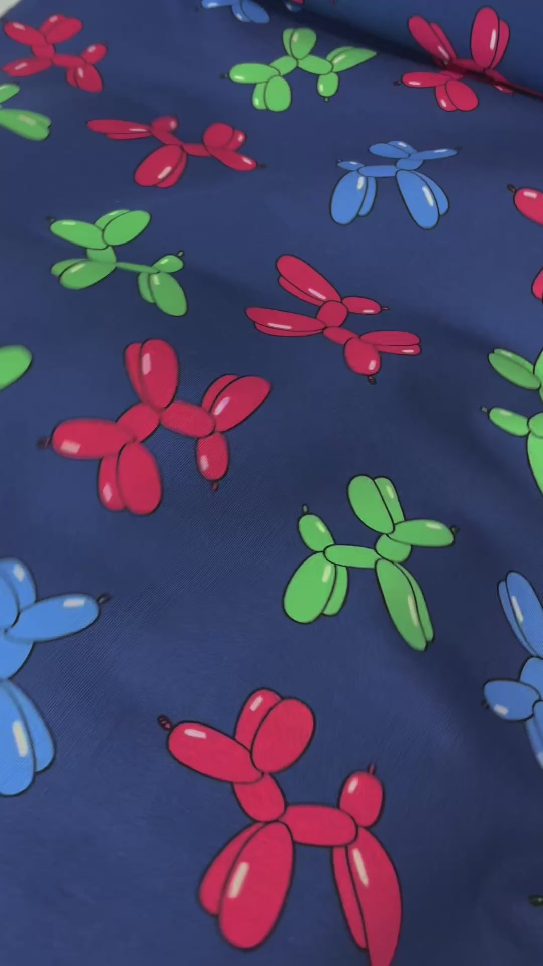 Balloon Dog Rhino Blue | French Terry | 170 cm wide