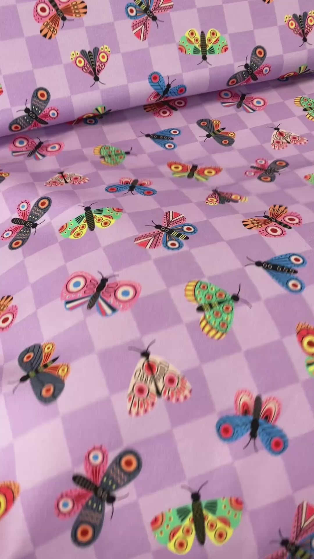 Butterfly Lilalicious | French Terry | 170 cm wide