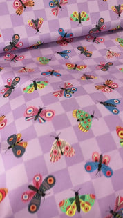 Butterfly Lilalicious | French Terry | 170 cm wide
