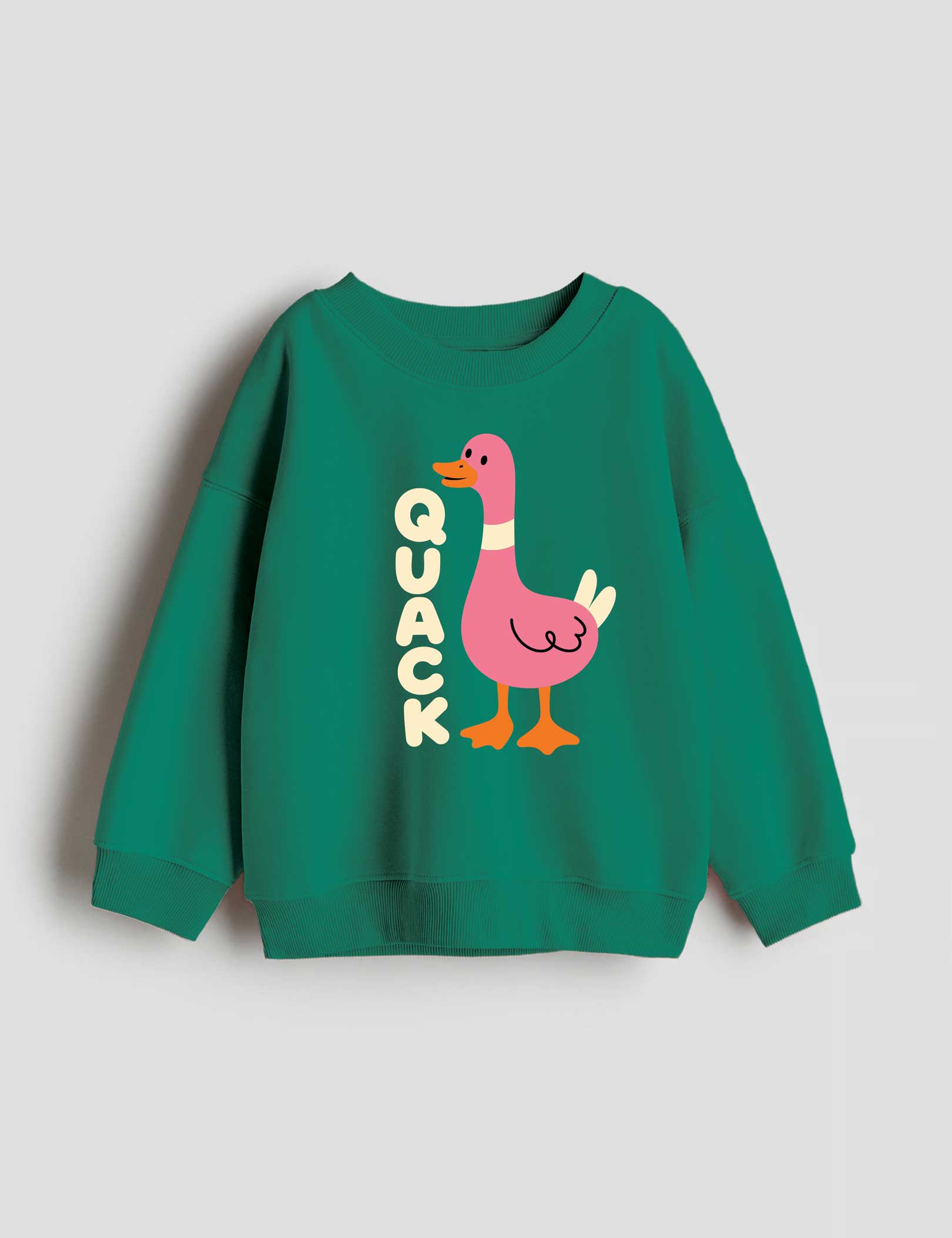 Quack Cutie strijktransfer op een trui – inspiratievoorbeeld