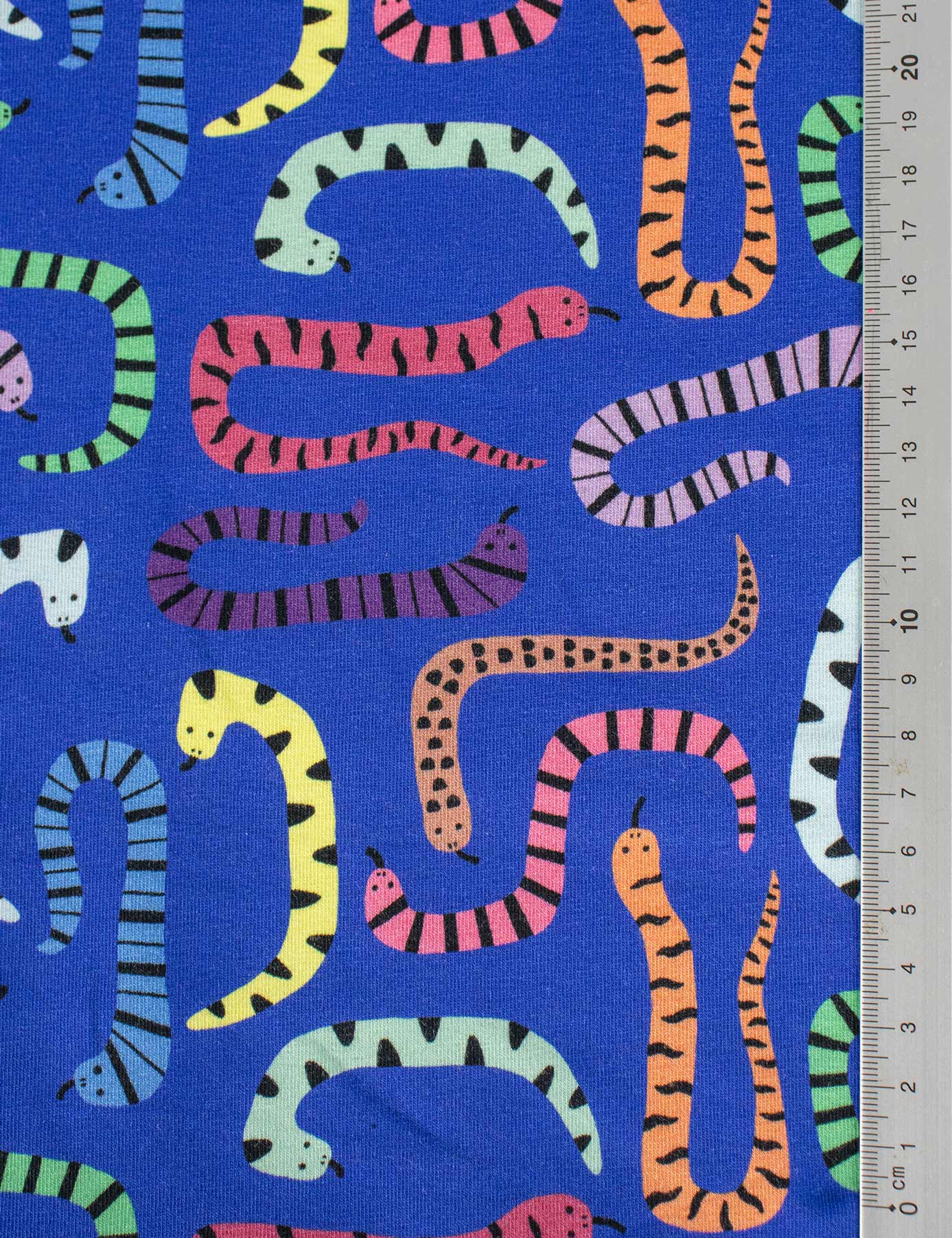 Rebel Snakes Royal Blue | Jersey | 170 cm wide