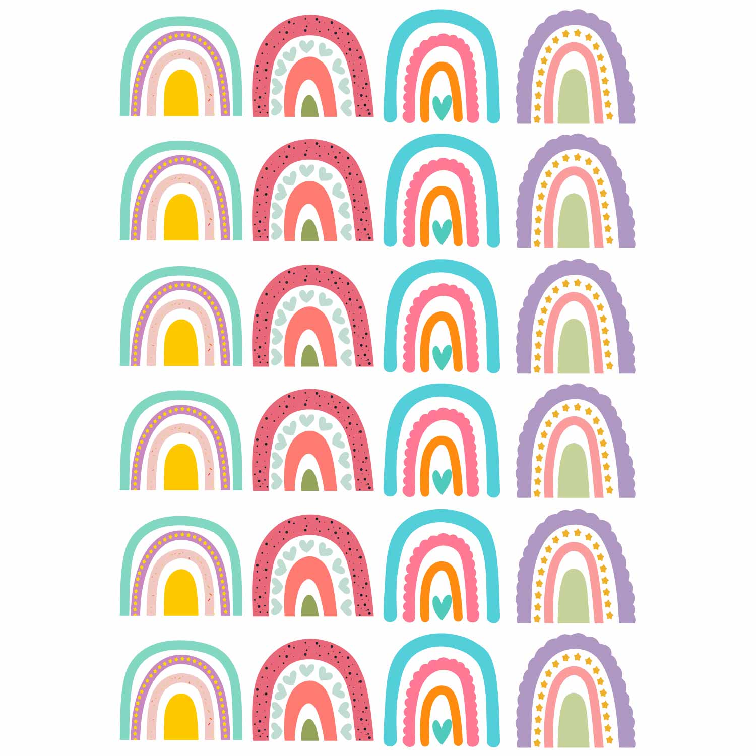 Regenbogen – All-over transfervel – overzicht